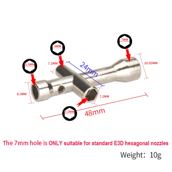 E3D V6 Nozzle Mini Spanner